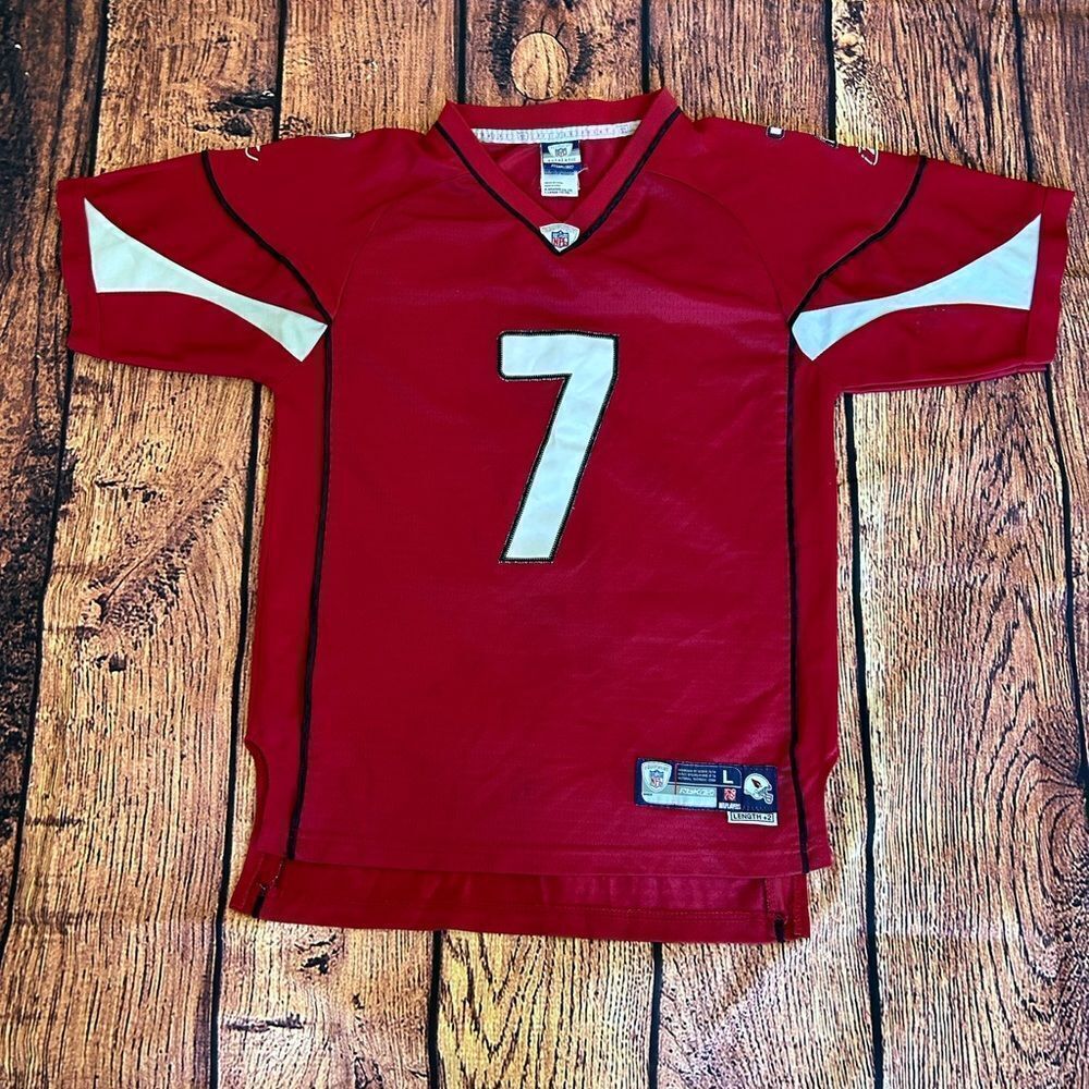 Reebok Embroidered Arizona Cardinals Leinart #7 Football Jersey Youth Large